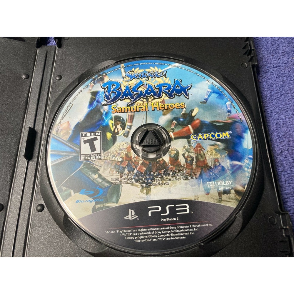Sengoku Basara Samurai Heroes Sony PlayStation 3 2010 Disc Only Tested